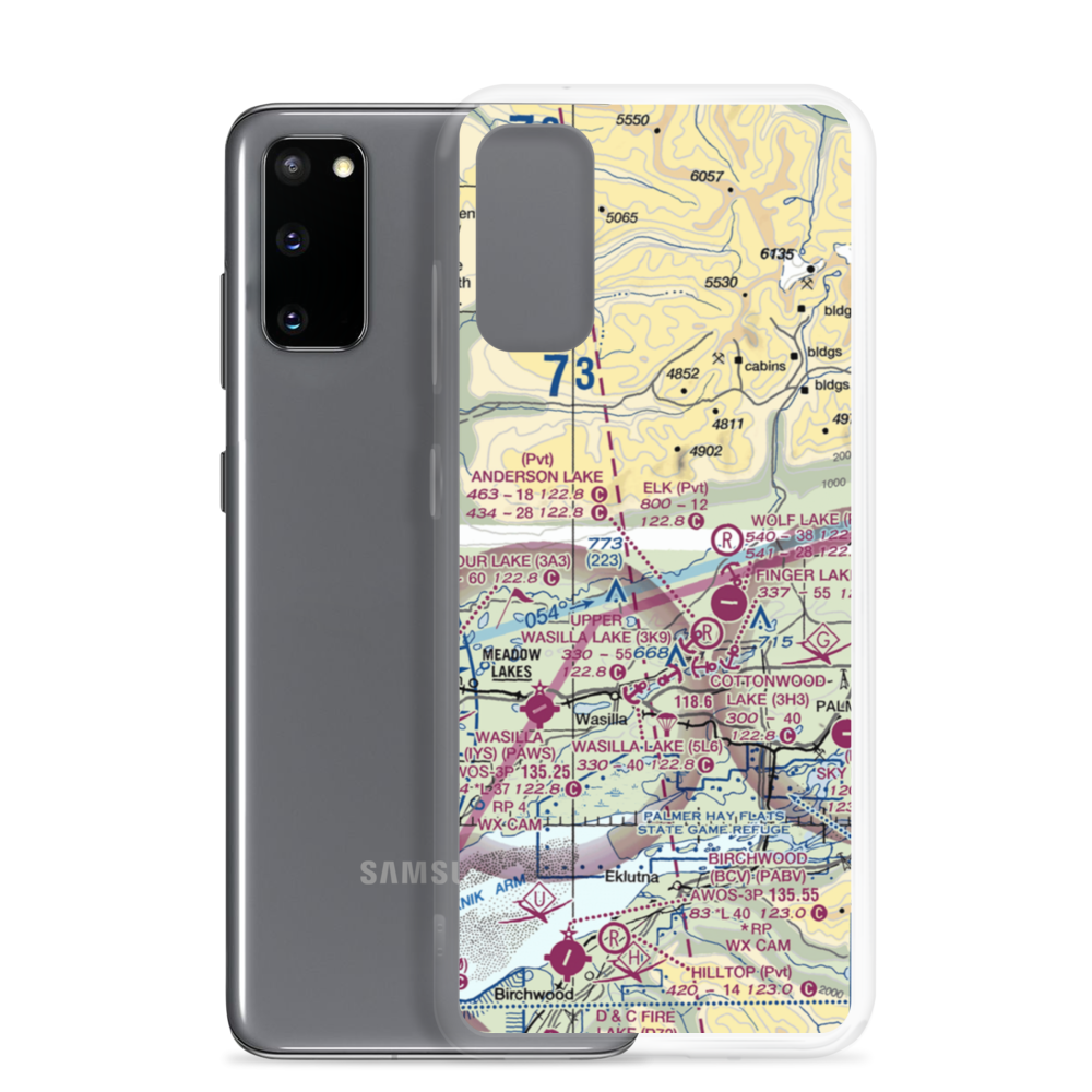 Boisselle's Strip (3AK8) VFR Sectional Samsung Case Samsung Galaxy S20 model shown