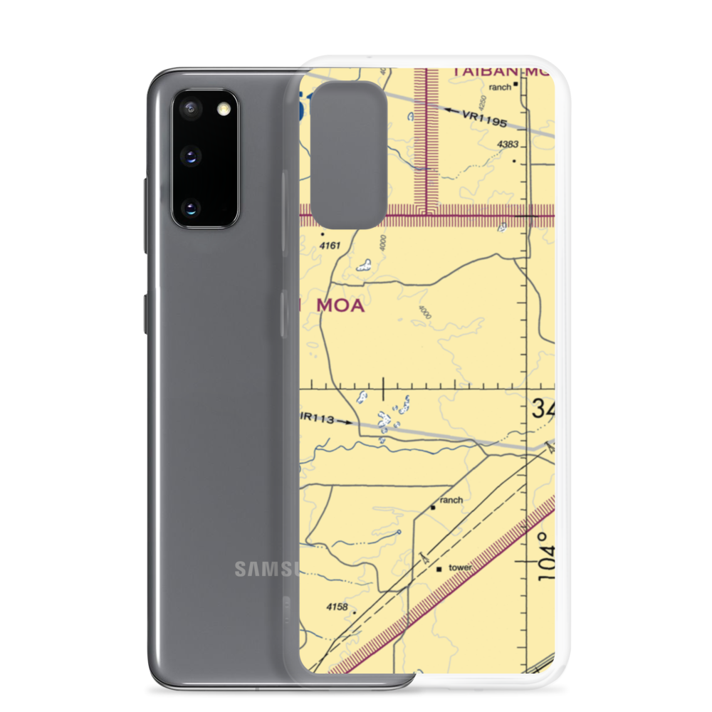 Bojax Ranch Airport (NM44) VFR Sectional Samsung Case Samsung Galaxy S20 model shown