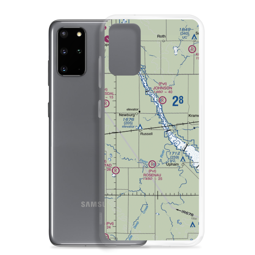 Boll Brothers Airstrip (NA03) VFR Sectional Samsung Case Samsung Galaxy S20 Plus model shown