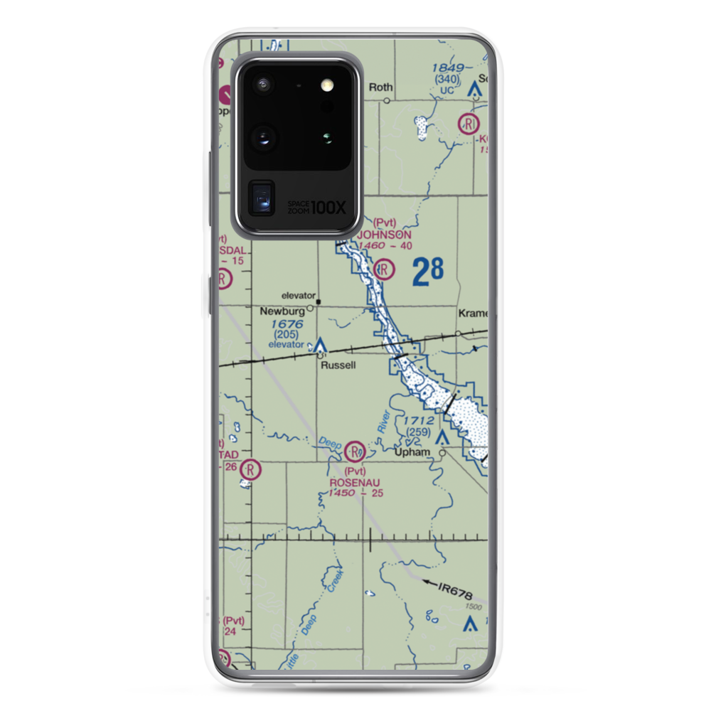 Boll Brothers Airstrip (NA03) VFR Sectional Samsung Case Samsung Galaxy S20 Ultra model shown