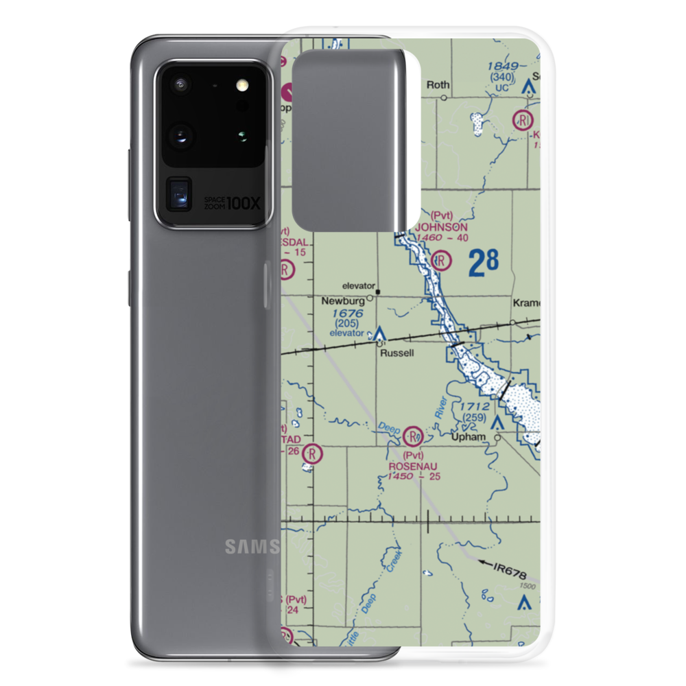Boll Brothers Airstrip (NA03) VFR Sectional Samsung Case Samsung Galaxy S20 Ultra model shown