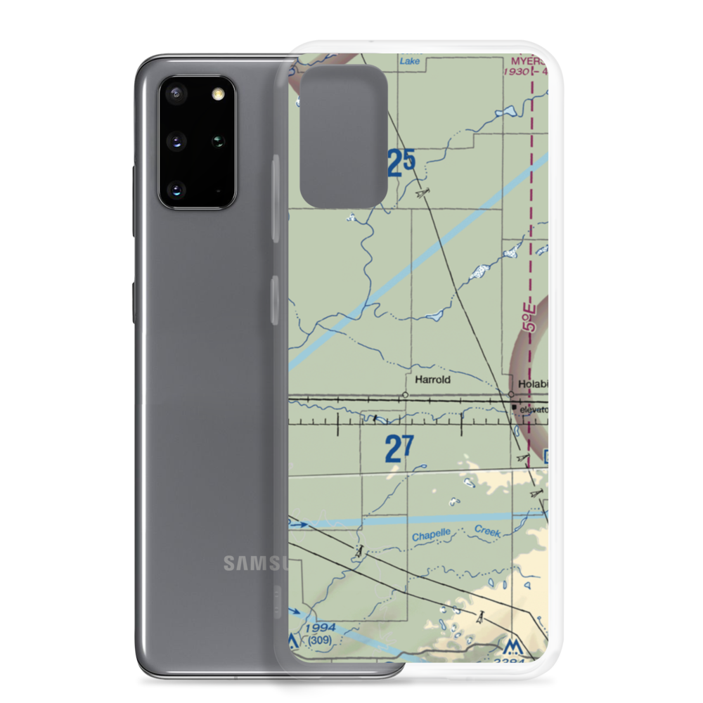 Bollweg Farm Airport (2SD3) VFR Sectional Samsung Case Samsung Galaxy S20 Plus model shown