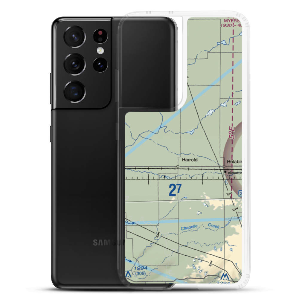 Bollweg Farm Airport (2SD3) VFR Sectional Samsung Case Samsung Galaxy S21 Ultra model shown