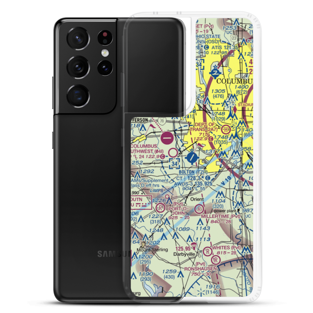 Bolton Field (TZR) VFR Sectional Samsung Case Samsung Galaxy S21 Ultra model shown
