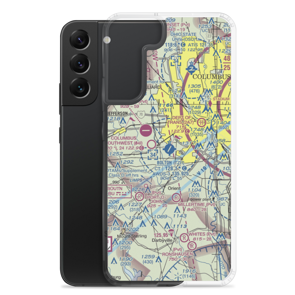 Bolton Field (TZR) VFR Sectional Samsung Case Samsung Galaxy S22 Plus model shown