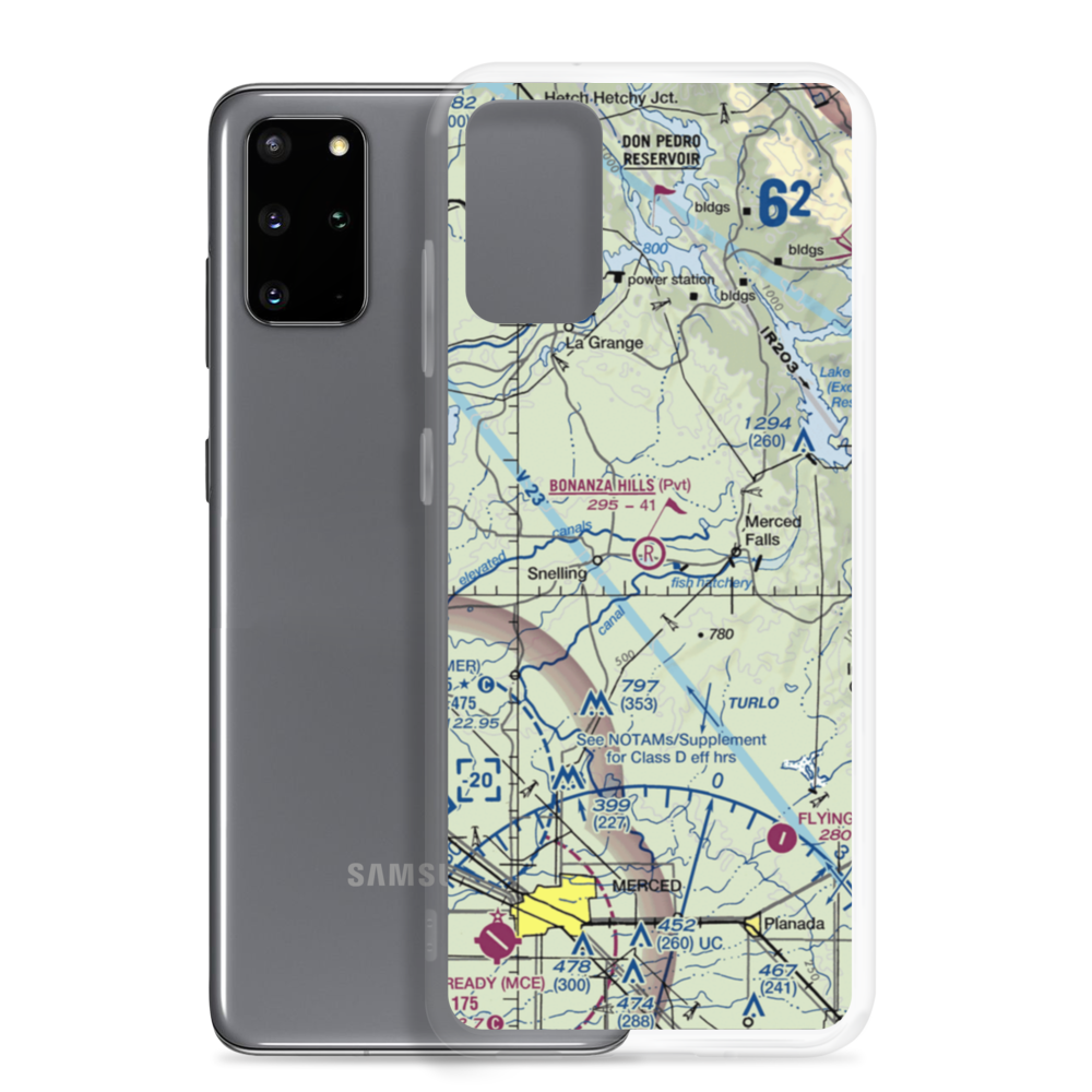 Bonanza Hills Airport (34CN) VFR Sectional Samsung Case Samsung Galaxy S20 Plus model shown