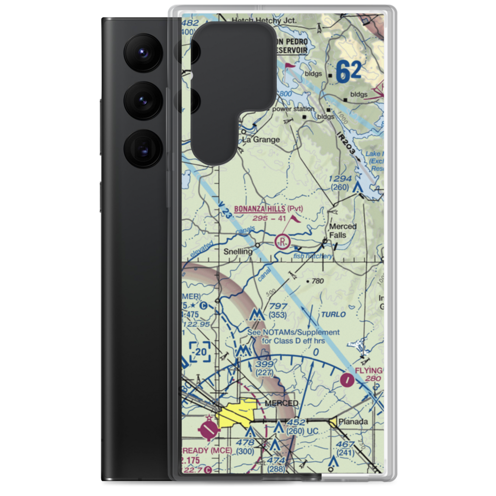 Bonanza Hills Airport (34CN) VFR Sectional Samsung Case Samsung Galaxy S22 Ultra model shown
