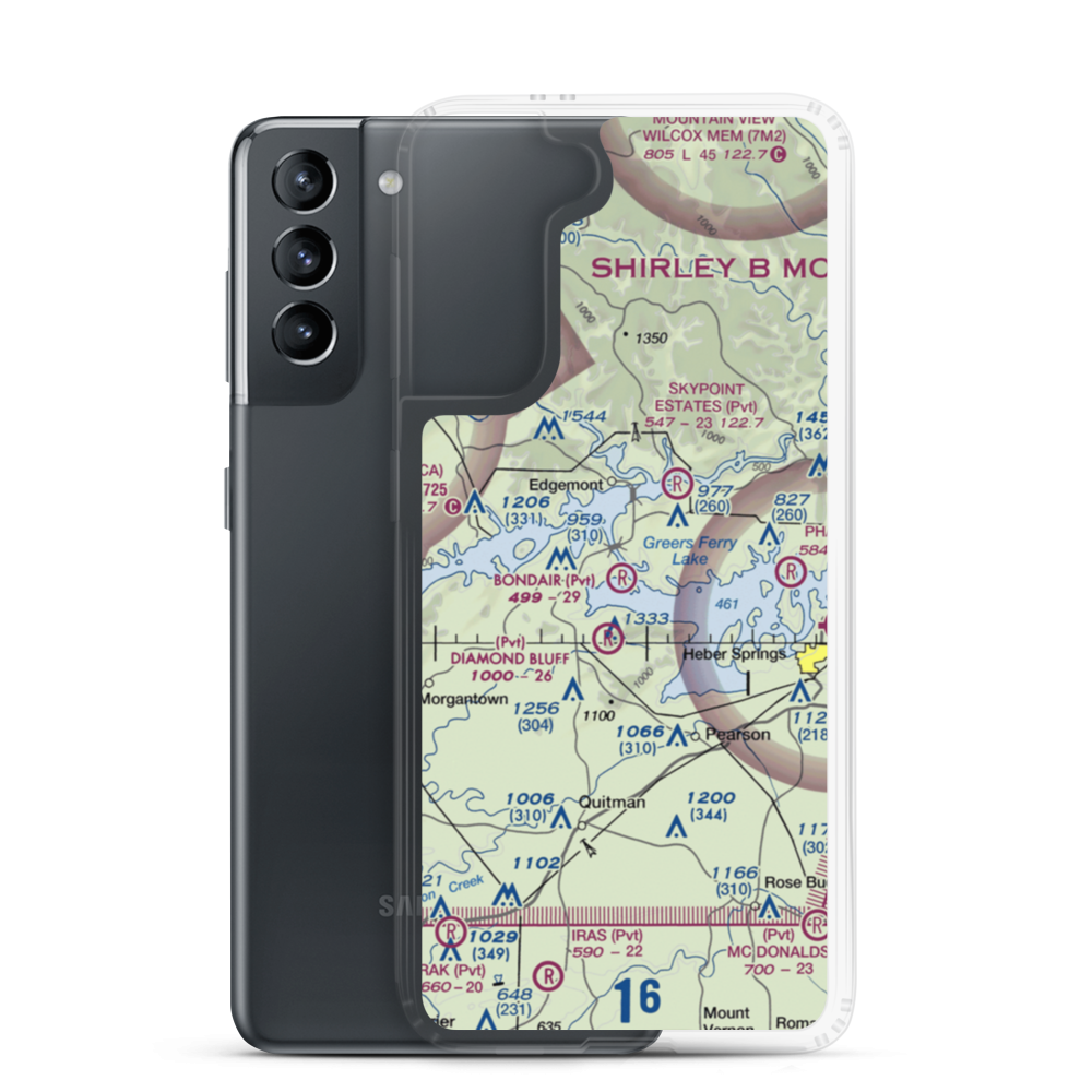 Bondair Airport (06AR) VFR Sectional Samsung Case Samsung Galaxy S21 model shown