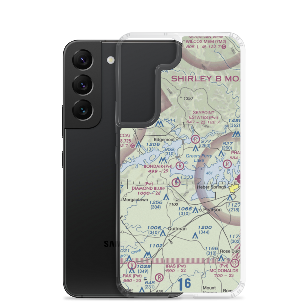 Bondair Airport (06AR) VFR Sectional Samsung Case Samsung Galaxy S22 model shown