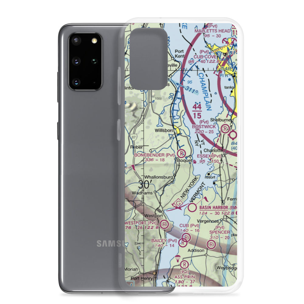 Bonebender Airport (41NY) VFR Sectional Samsung Case Samsung Galaxy S20 Plus model shown