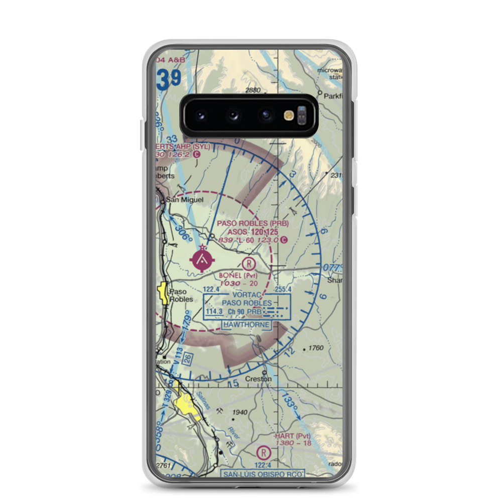 Bonel Airport (95CA) VFR Sectional Samsung Case Samsung Galaxy S10 model shown