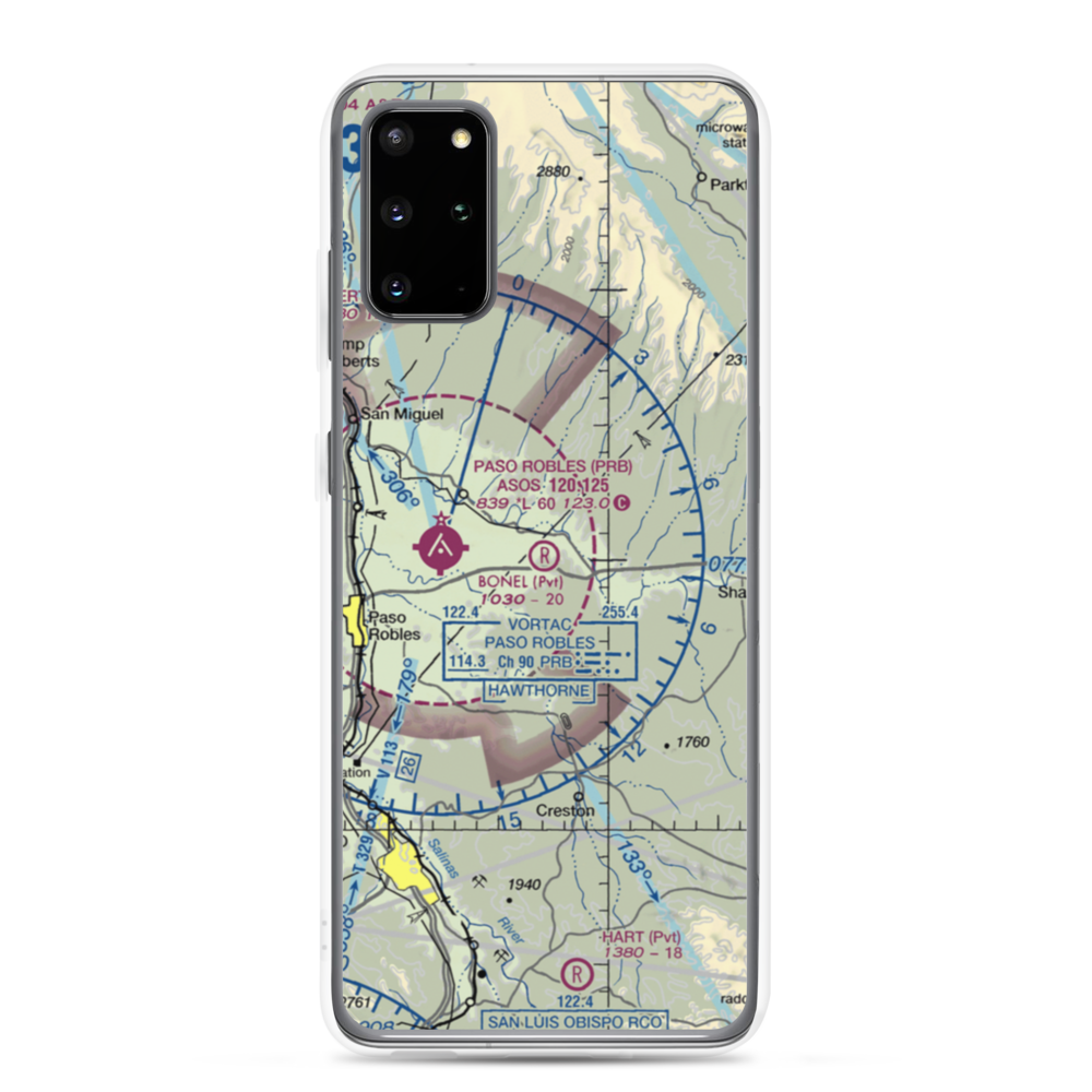 Bonel Airport (95CA) VFR Sectional Samsung Case Samsung Galaxy S20 Plus model shown