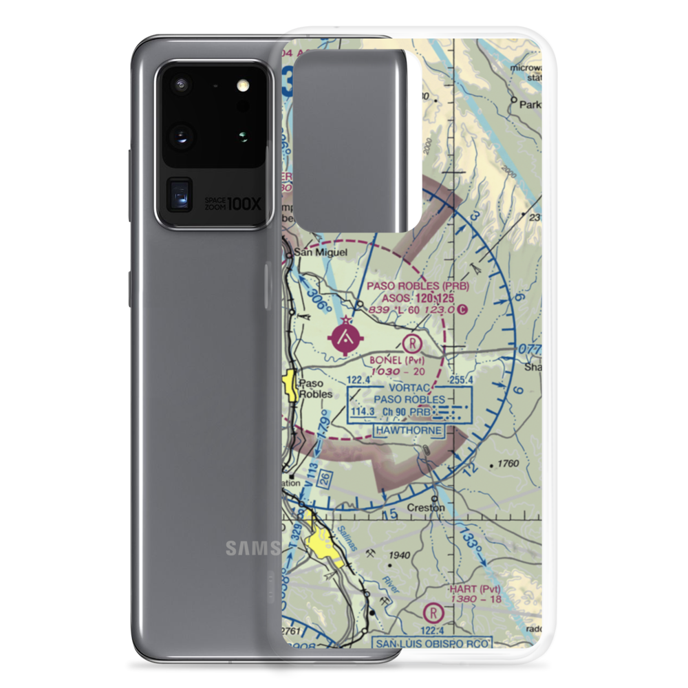 Bonel Airport (95CA) VFR Sectional Samsung Case Samsung Galaxy S20 Ultra model shown