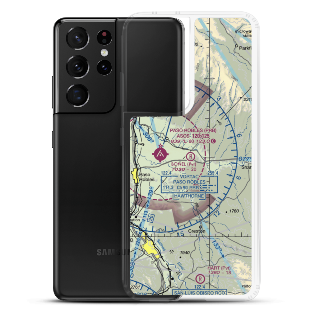 Bonel Airport (95CA) VFR Sectional Samsung Case Samsung Galaxy S21 Ultra model shown