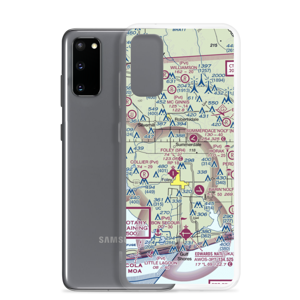 Bonner Field (4AL6) VFR Sectional Samsung Case Samsung Galaxy S20 model shown