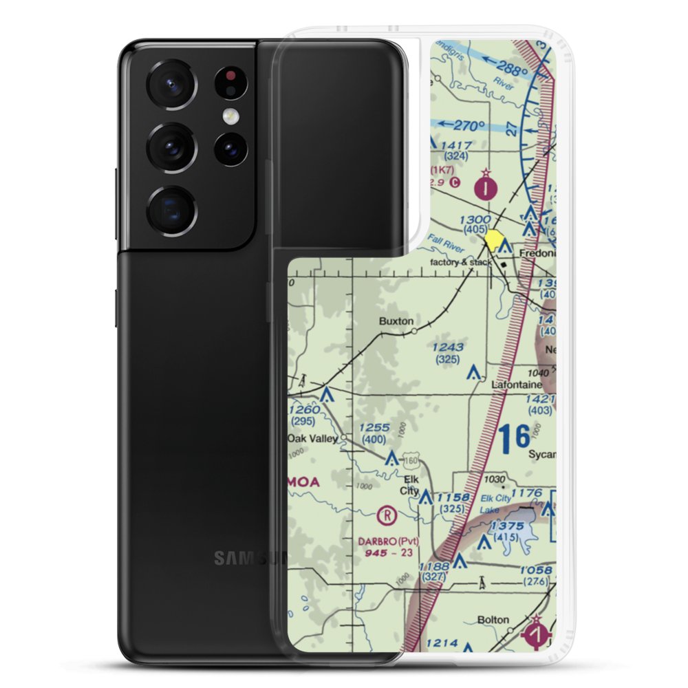 Bonner Field (SN53) VFR Sectional Samsung Case Samsung Galaxy S21 Ultra model shown