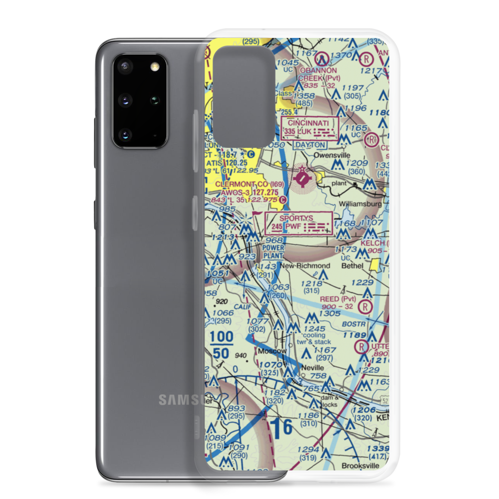Boober Airport (45OH) VFR Sectional Samsung Case Samsung Galaxy S20 Plus model shown