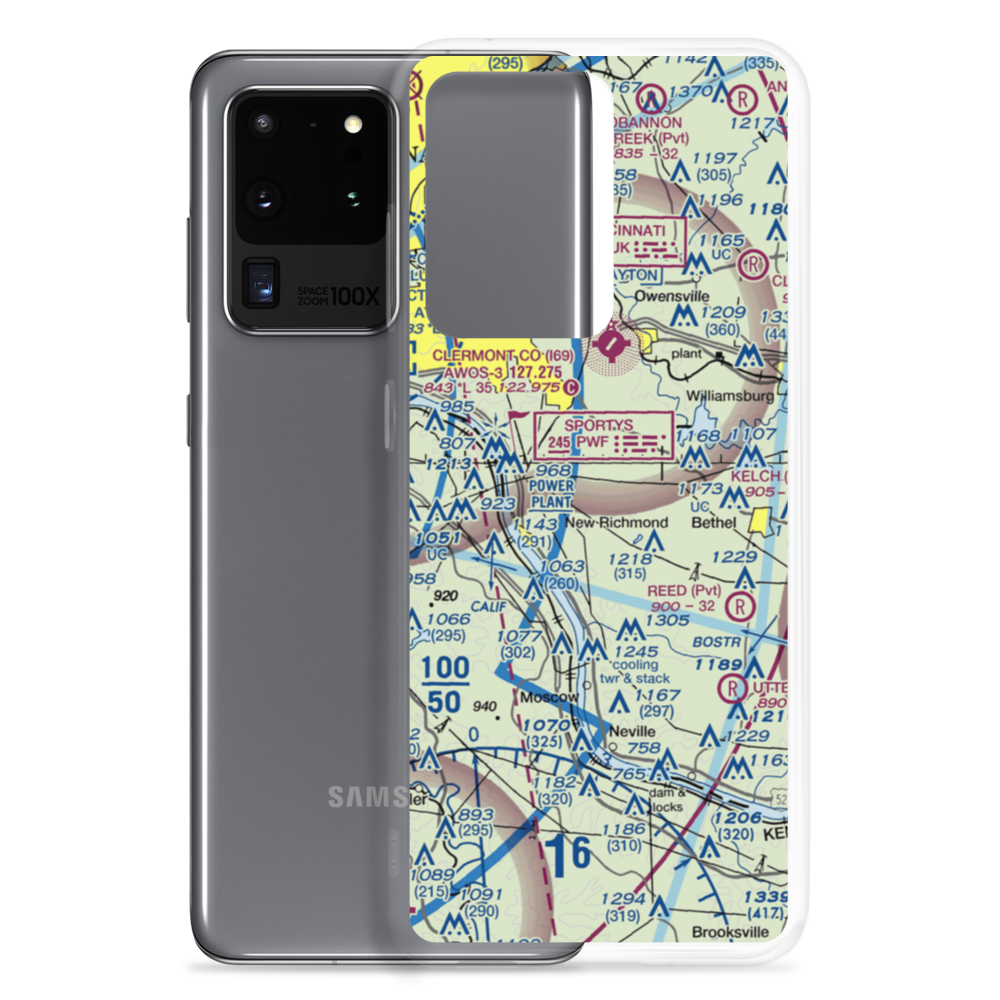 Boober Airport (45OH) VFR Sectional Samsung Case Samsung Galaxy S20 Ultra model shown