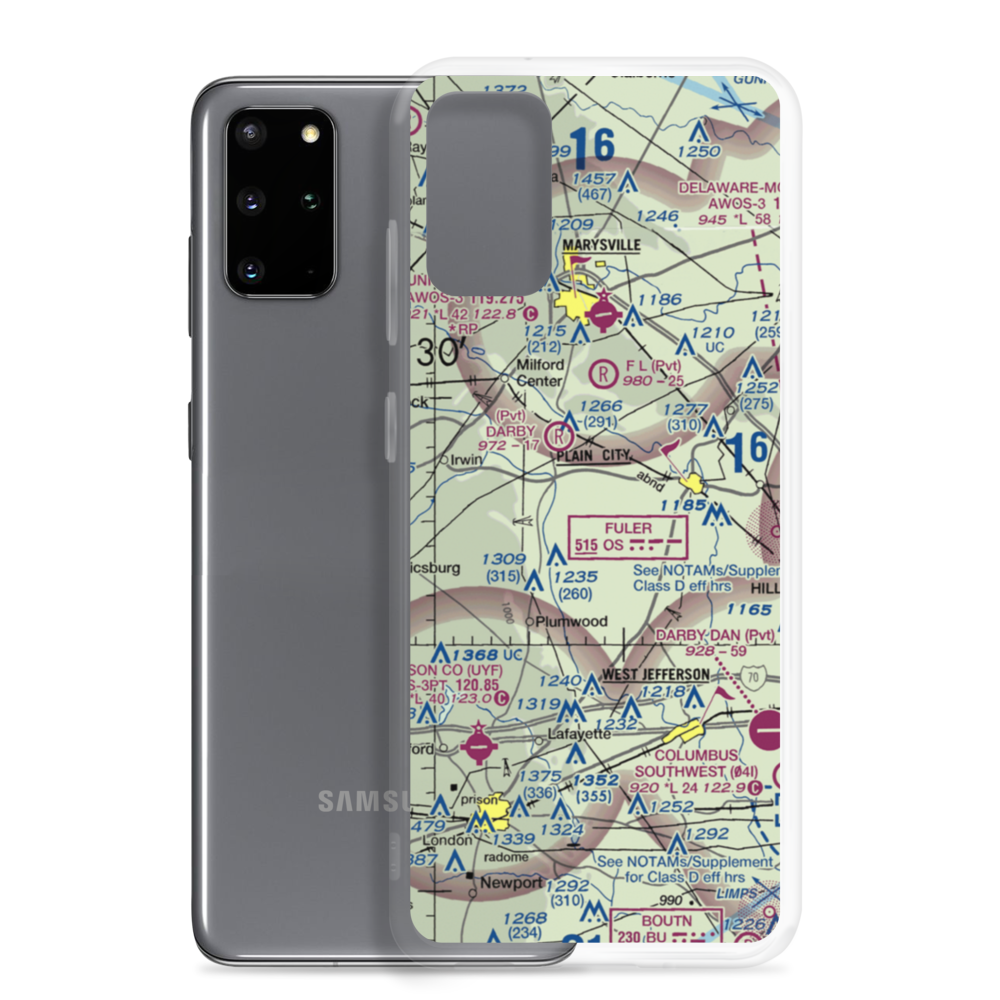 Boober Airport (US-0111) VFR Sectional Samsung Case Samsung Galaxy S20 Plus model shown