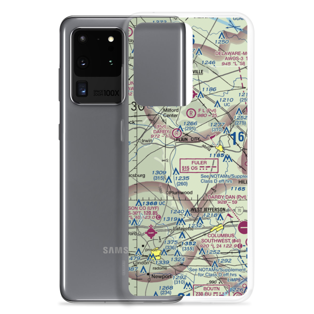 Boober Airport (US-0111) VFR Sectional Samsung Case Samsung Galaxy S20 Ultra model shown