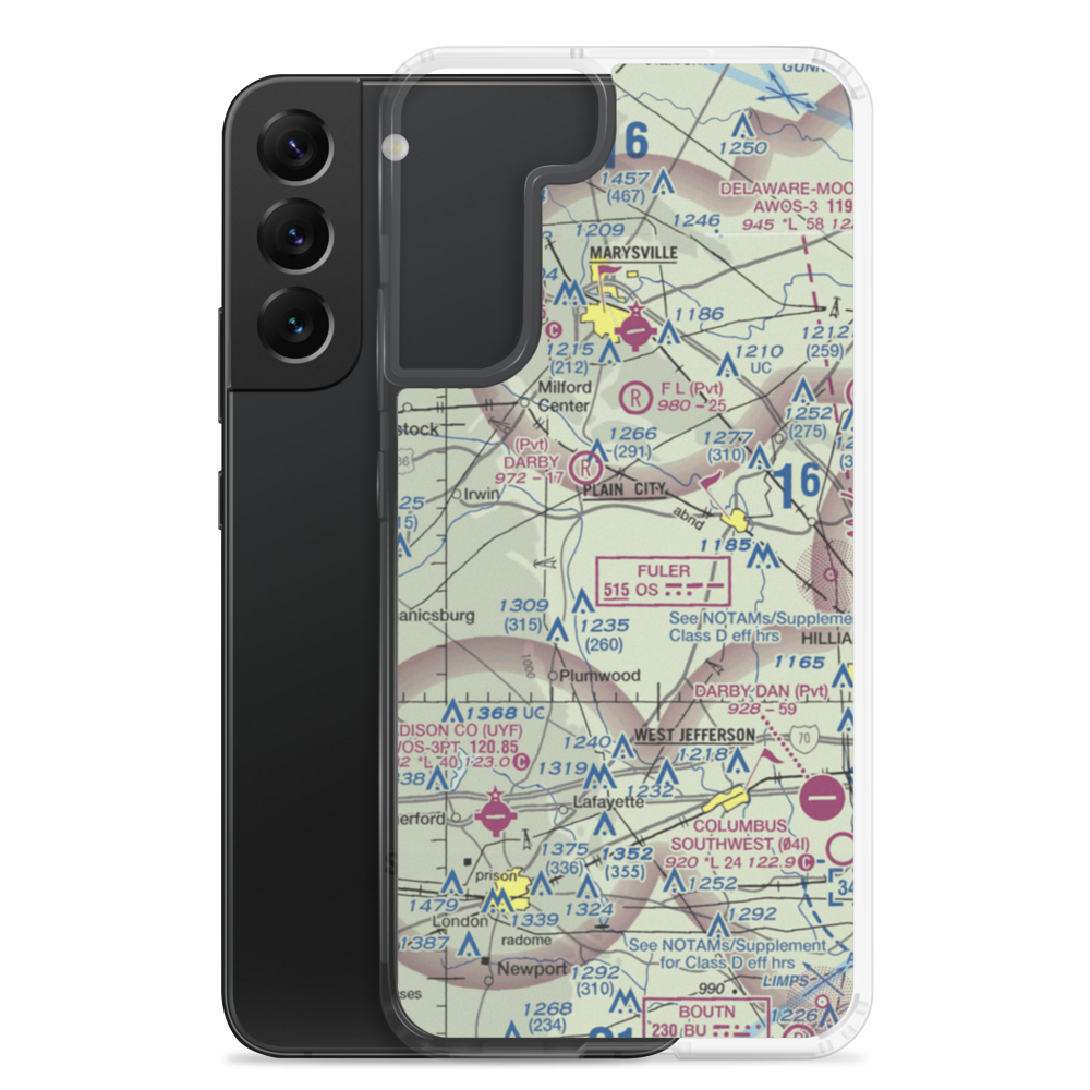 Boober Airport (US-0111) VFR Sectional Samsung Case Samsung Galaxy S22 Plus model shown
