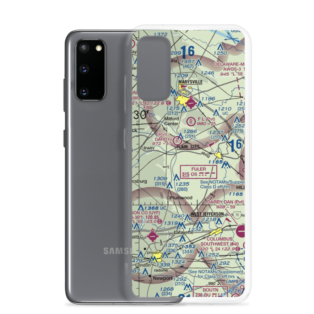 Boober Airport (US-0111) VFR Sectional Samsung Case Samsung Galaxy S20 model shown