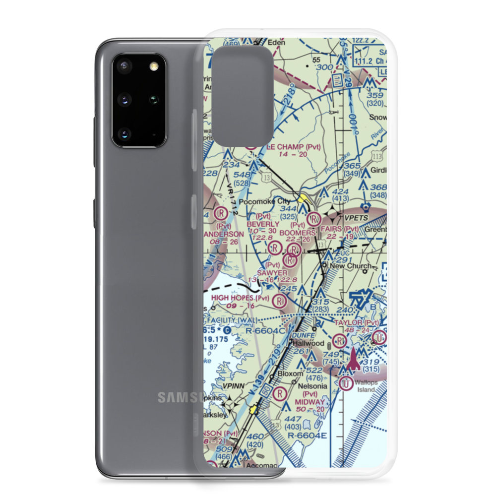 Boomers Field (7MD7) VFR Sectional Samsung Case Samsung Galaxy S20 Plus model shown