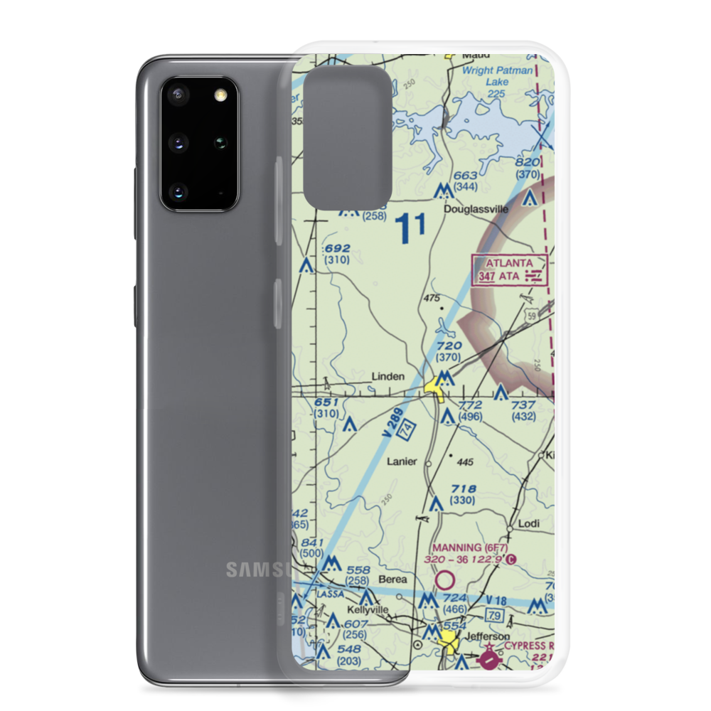 Boon/Lovelace Airport (5TX8) VFR Sectional Samsung Case Samsung Galaxy S20 Plus model shown