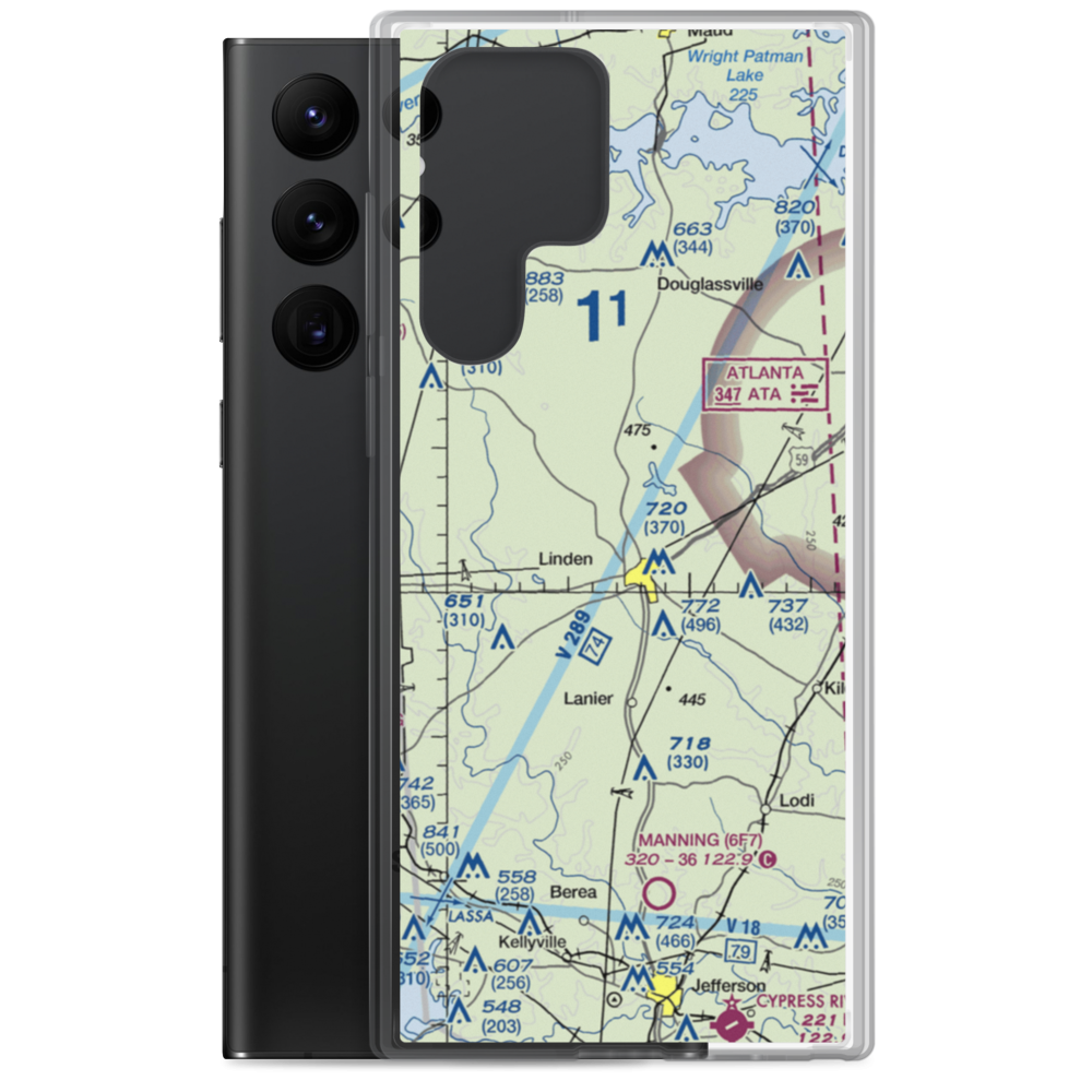 Boon/Lovelace Airport (5TX8) VFR Sectional Samsung Case Samsung Galaxy S22 Ultra model shown
