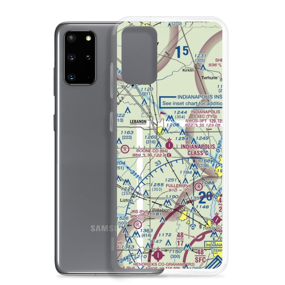 Boone County Airport (6I4) VFR Sectional Samsung Case Samsung Galaxy S20 Plus model shown