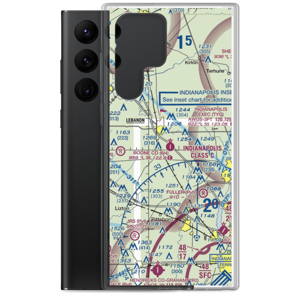 Boone County Airport (6I4) VFR Sectional Samsung Case Samsung Galaxy S22 Ultra model shown