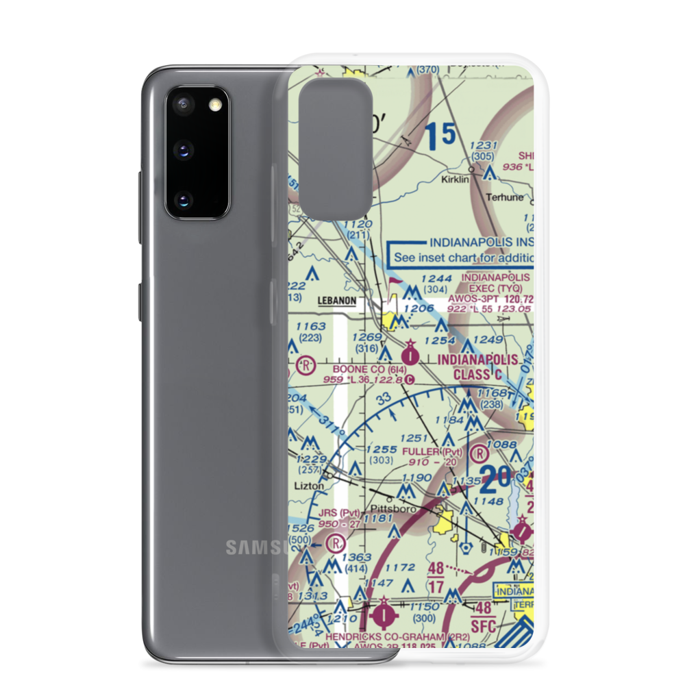 Boone County Airport (6I4) VFR Sectional Samsung Case Samsung Galaxy S20 model shown