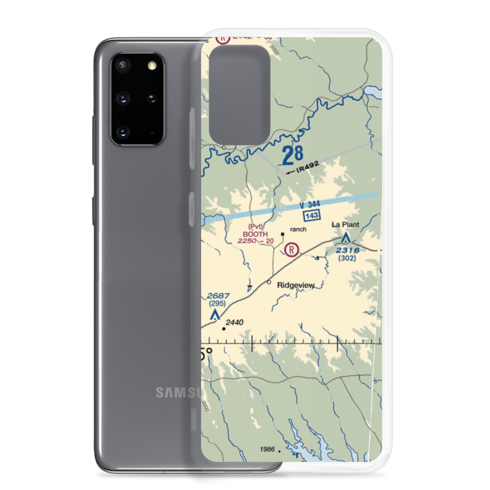 Booth Ranch Airport (SD36) VFR Sectional Samsung Case Samsung Galaxy S20 Plus model shown