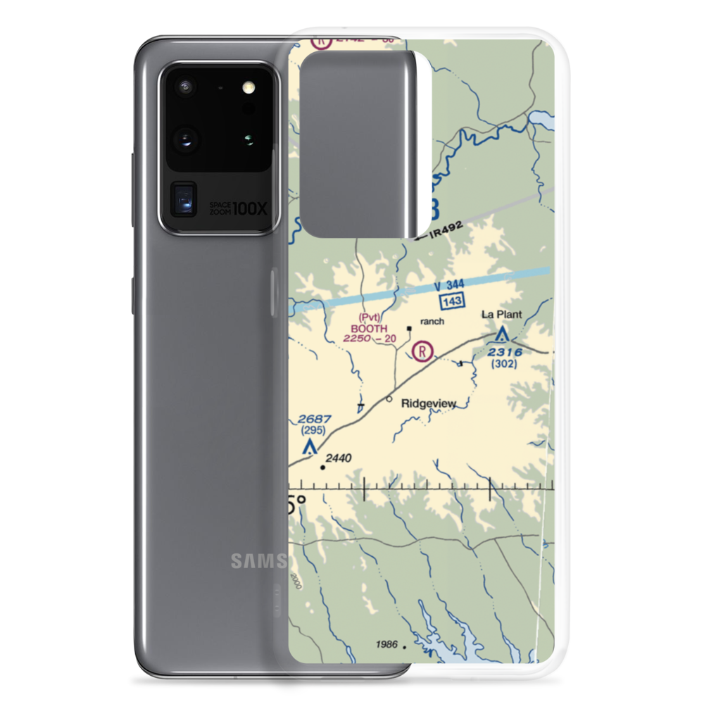 Booth Ranch Airport (SD36) VFR Sectional Samsung Case Samsung Galaxy S20 Ultra model shown