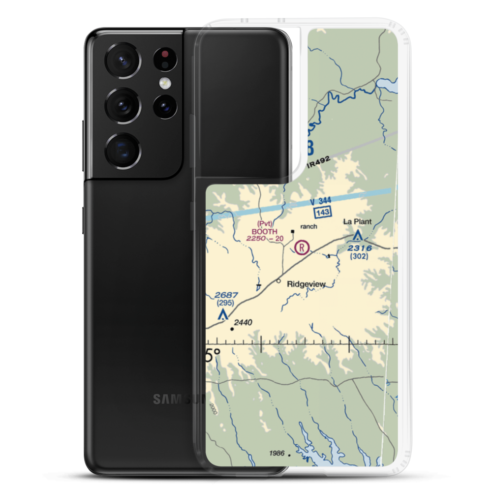 Booth Ranch Airport (SD36) VFR Sectional Samsung Case Samsung Galaxy S21 Ultra model shown