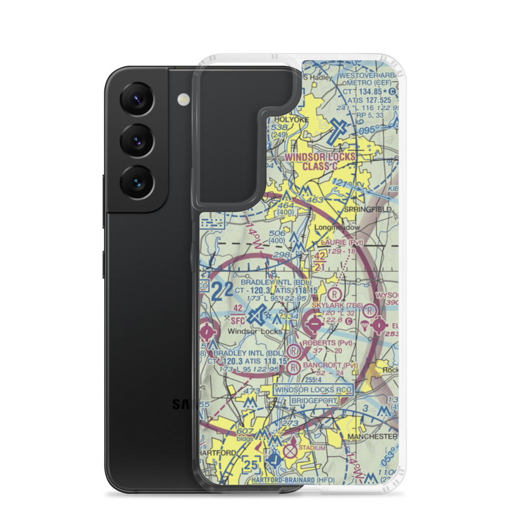 Bootlegger's Seaplane Base (CT87) VFR Sectional Samsung Case Samsung Galaxy S22 model shown