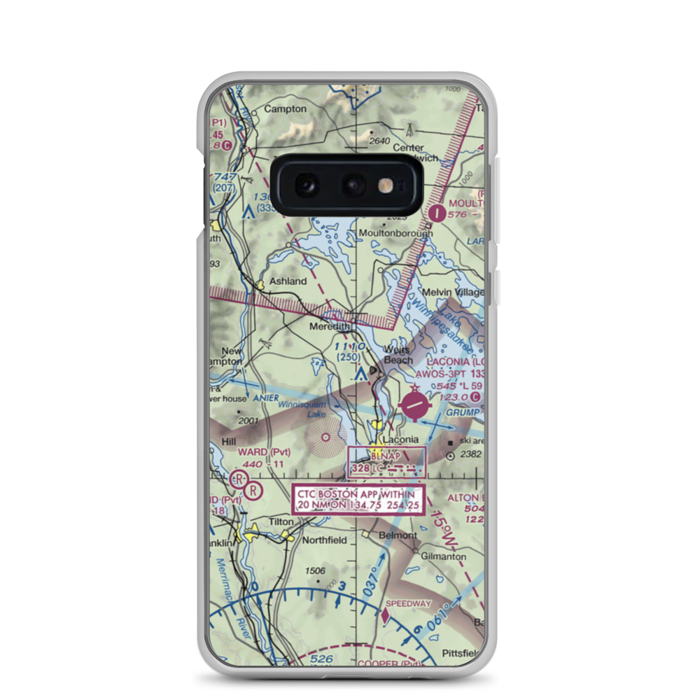 Bossey's Seaplane Base (16NH) VFR Sectional Samsung Case Samsung Galaxy S10e model shown