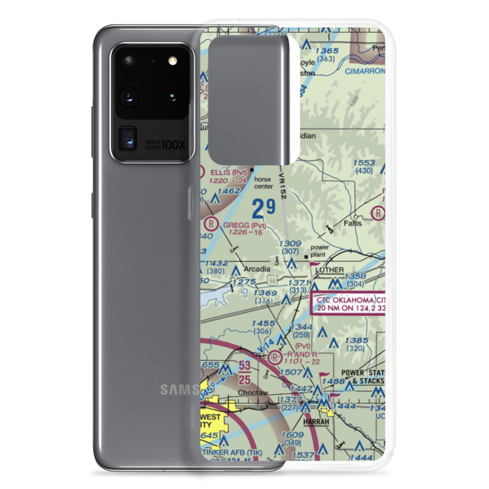 Bost Ranch Airport (OK55) VFR Sectional Samsung Case Samsung Galaxy S20 Ultra model shown