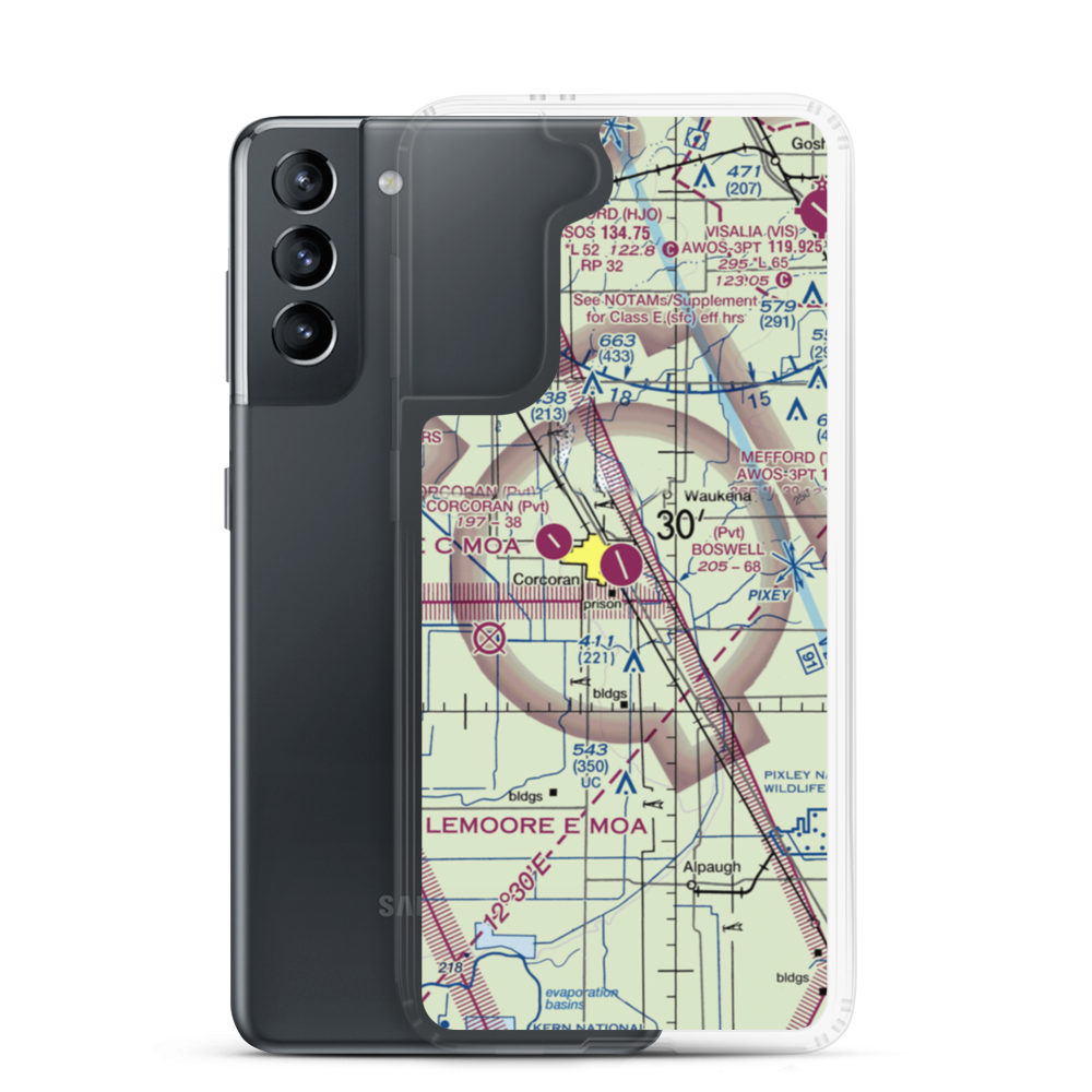 Boswell Airport (24CL) VFR Sectional Samsung Case Samsung Galaxy S21 model shown