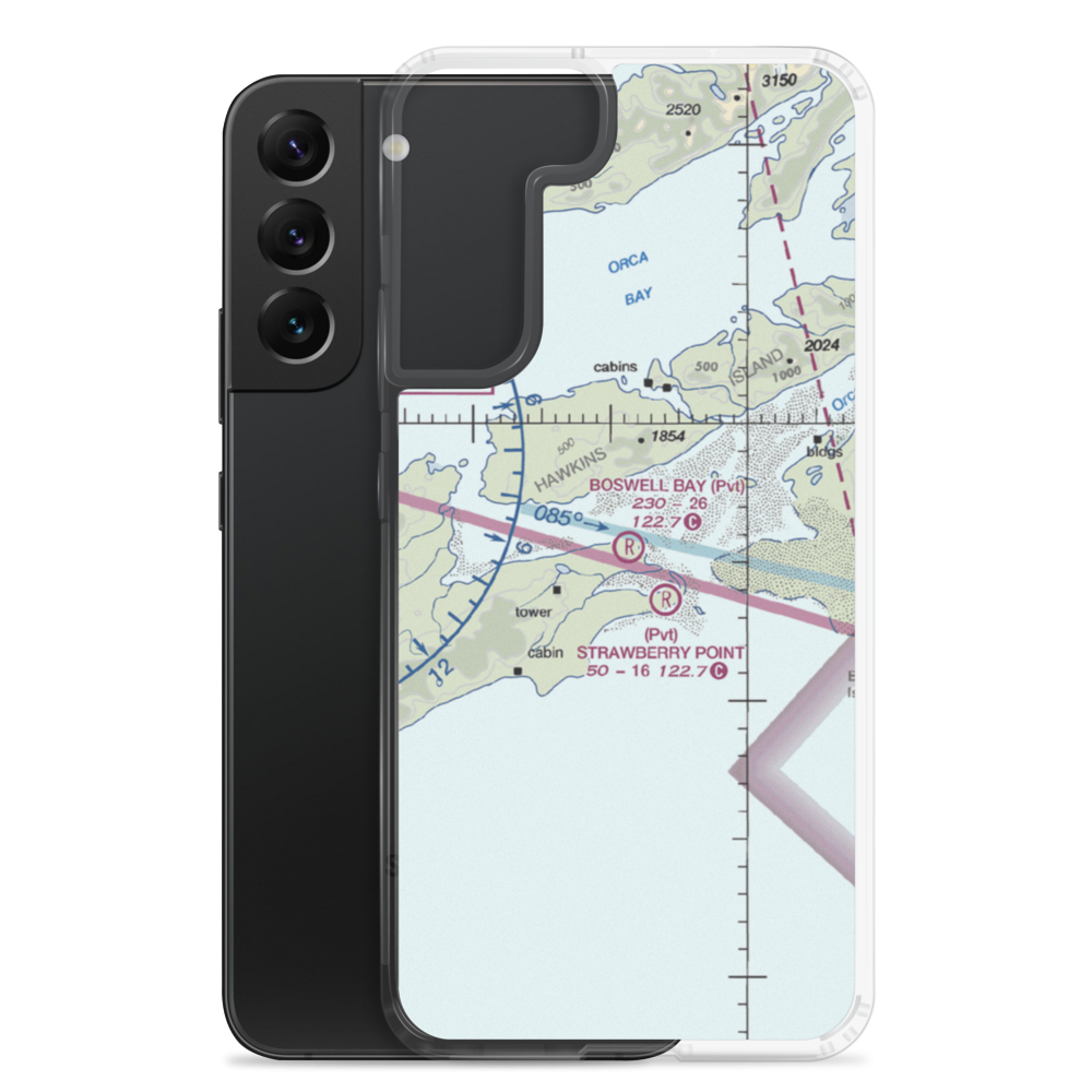 Boswell Bay Airport (AK97) VFR Sectional Samsung Case Samsung Galaxy S22 Plus model shown