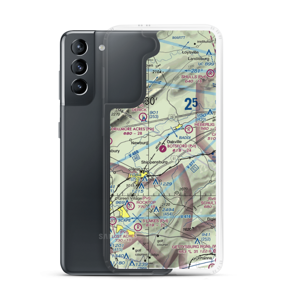 Botsford Aerodrome (6PA5) VFR Sectional Samsung Case Samsung Galaxy S21 model shown