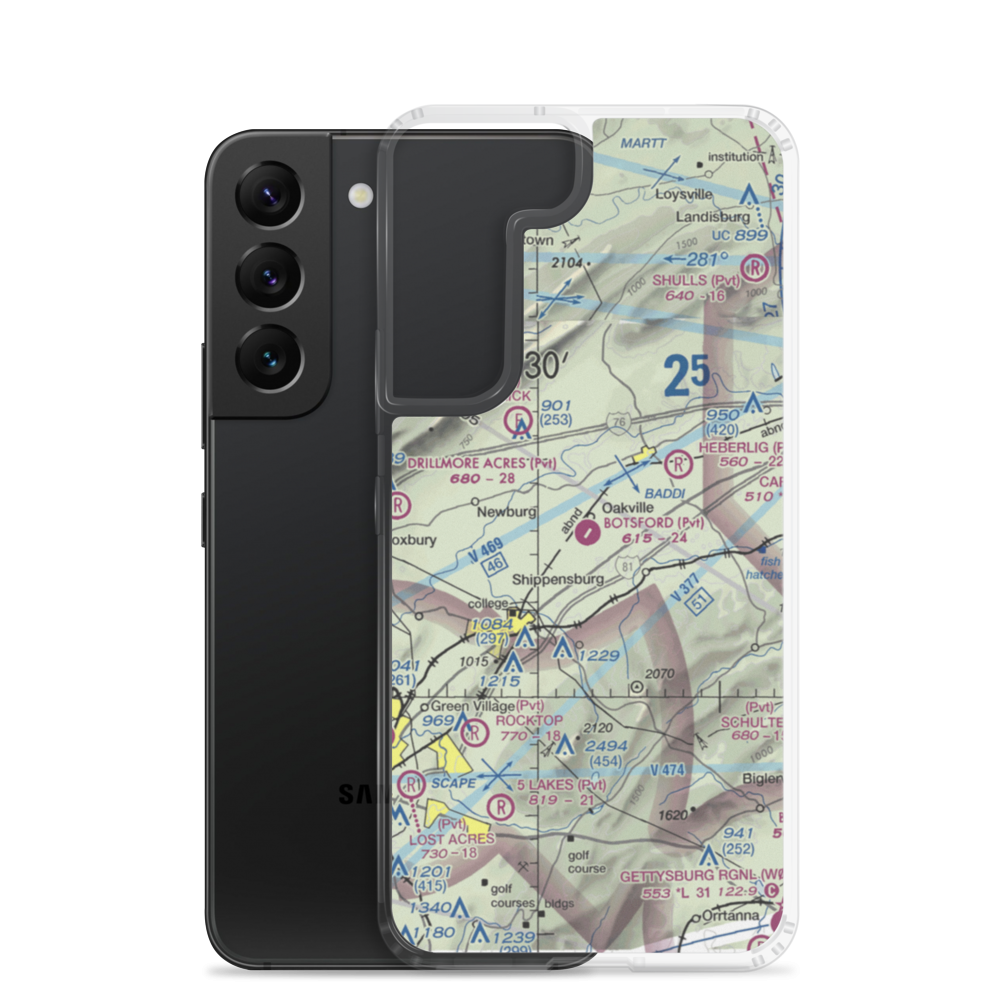 Botsford Aerodrome (6PA5) VFR Sectional Samsung Case Samsung Galaxy S22 model shown