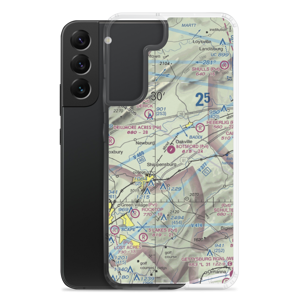 Botsford Aerodrome (6PA5) VFR Sectional Samsung Case Samsung Galaxy S22 Plus model shown
