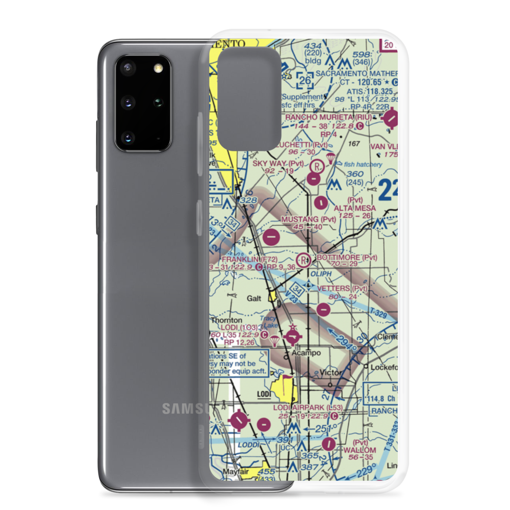Bottimore Ranch Airport (65CN) VFR Sectional Samsung Case Samsung Galaxy S20 Plus model shown