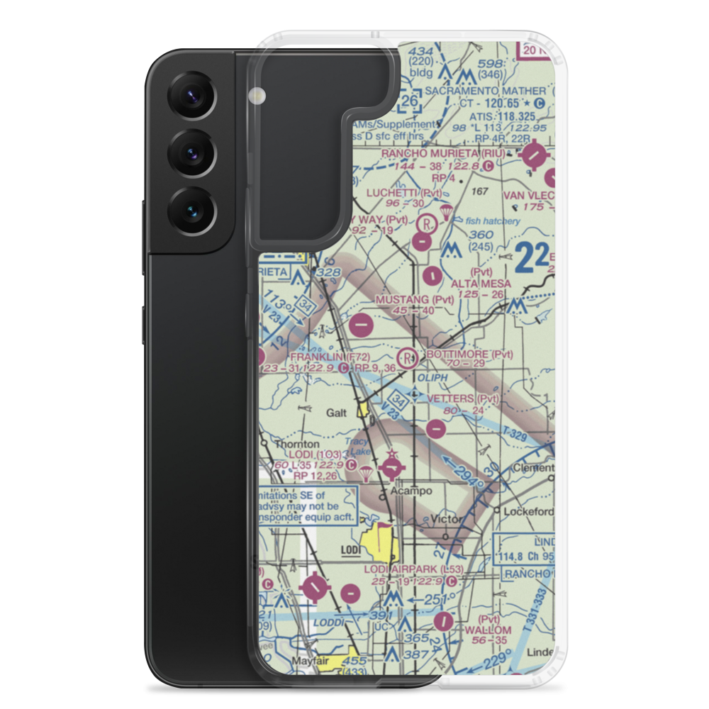 Bottimore Ranch Airport (65CN) VFR Sectional Samsung Case Samsung Galaxy S22 Plus model shown