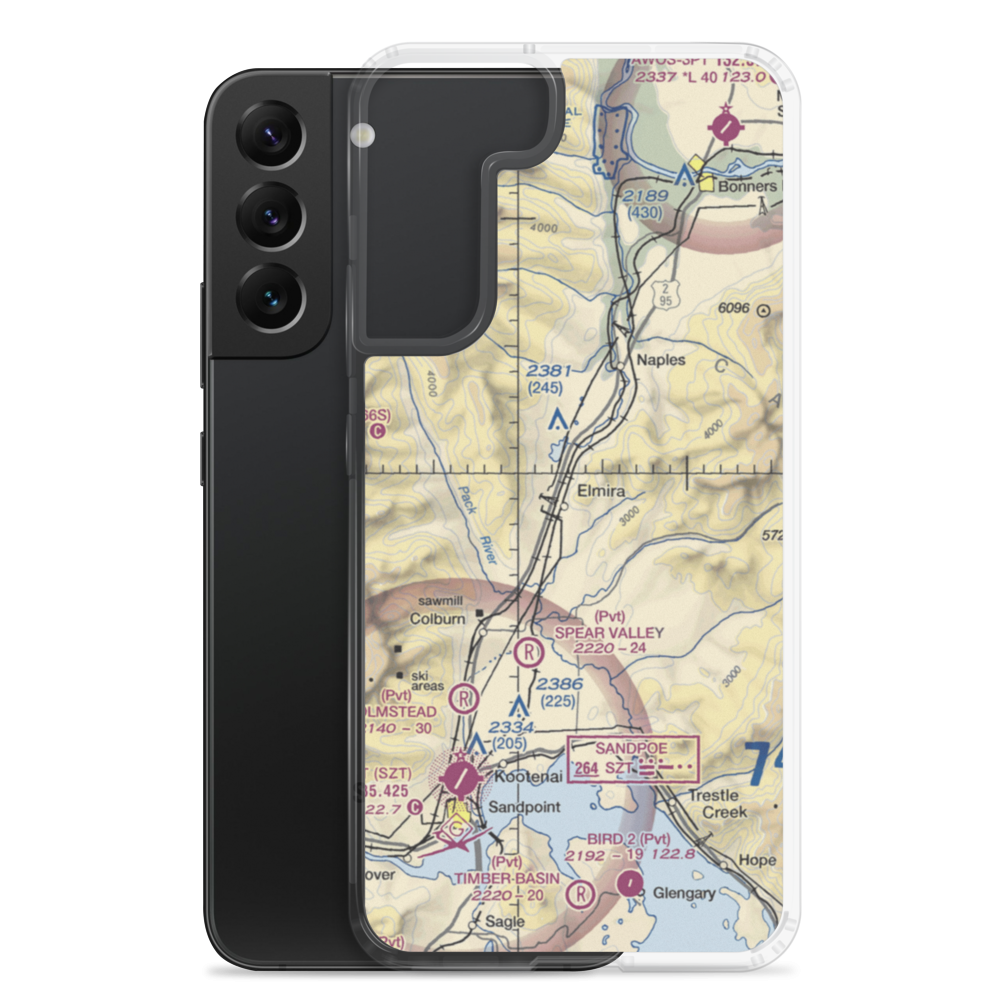 Bottle Bay Seaplane Base (ID54) VFR Sectional Samsung Case Samsung Galaxy S22 Plus model shown