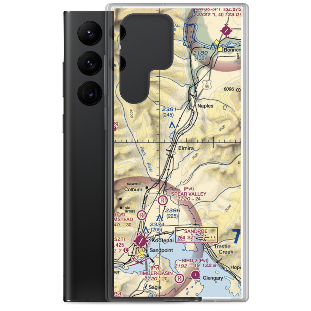 Bottle Bay Seaplane Base (ID54) VFR Sectional Samsung Case Samsung Galaxy S22 Ultra model shown