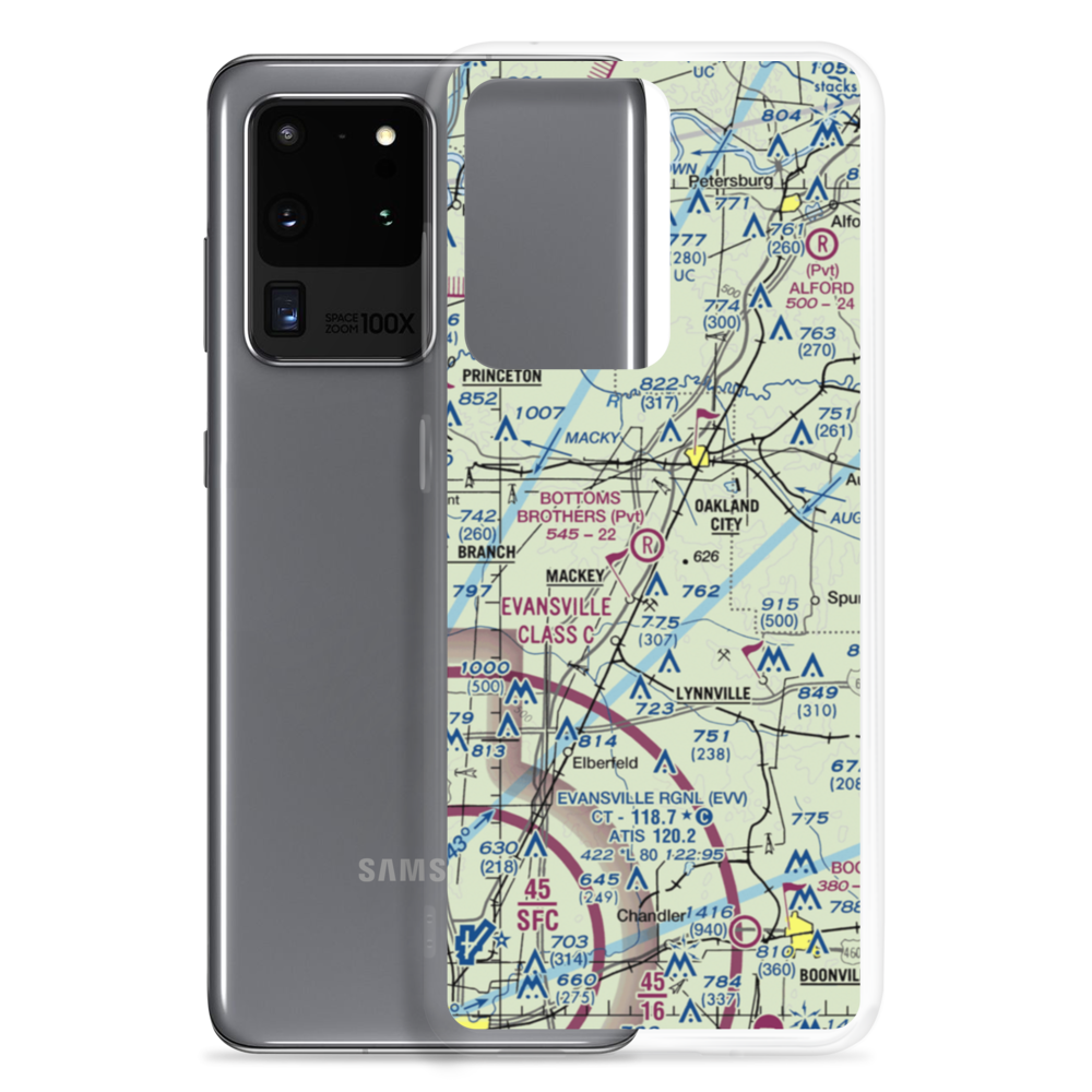 Bottoms Brothers Airport (1IN5) VFR Sectional Samsung Case Samsung Galaxy S20 Ultra model shown