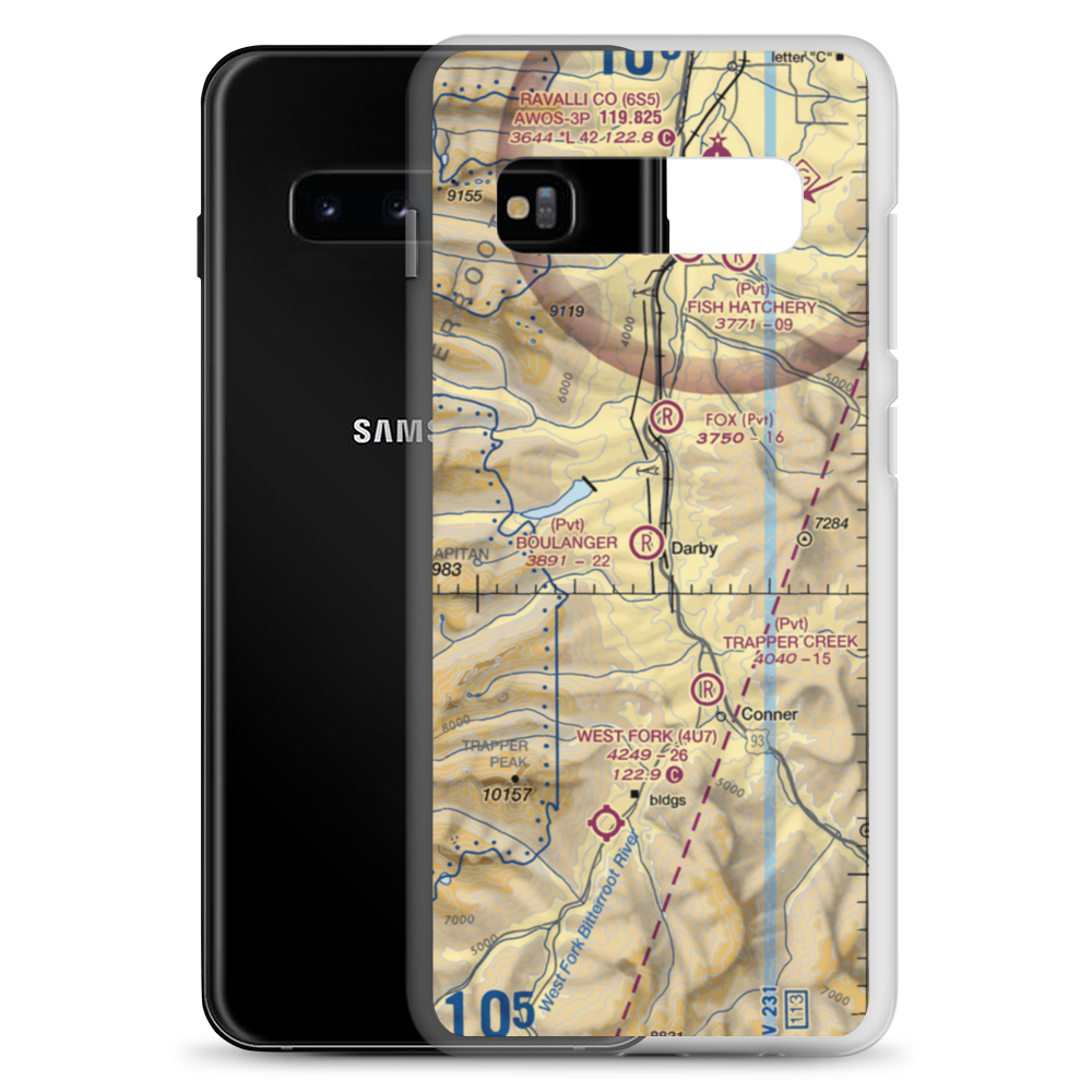 Boulanger Field Airport (4MT9) VFR Sectional Samsung Case Samsung Galaxy S10+ model shown
