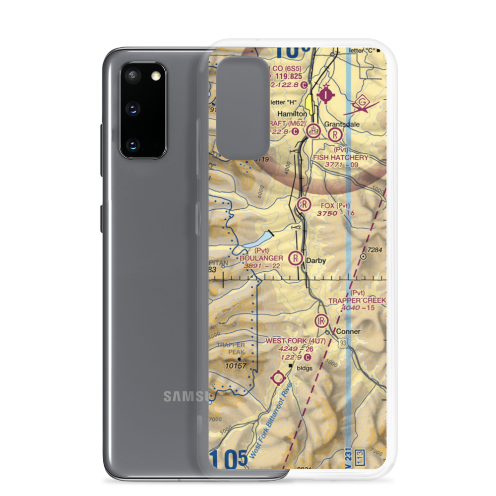 Boulanger Field Airport (4MT9) VFR Sectional Samsung Case Samsung Galaxy S20 model shown
